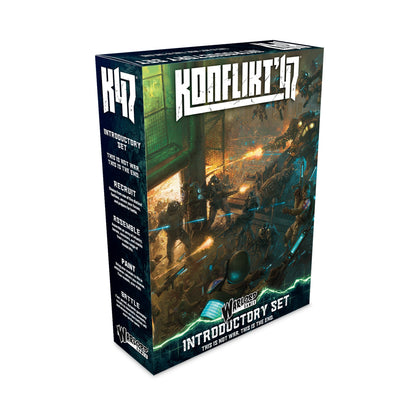 Konflikt '47 Introductory Set box art featuring US and Axis forces