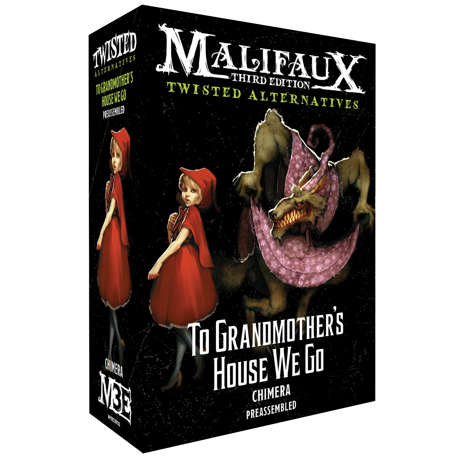 The box for the Malifaux Twisted Alternatives set, To Grandmother's House We Go.
