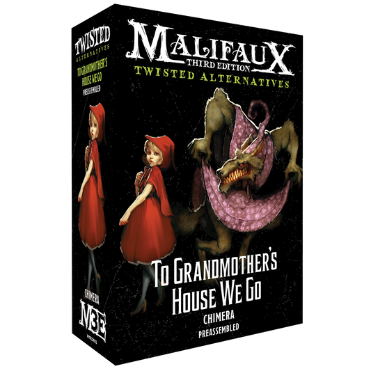 The box for the Malifaux Twisted Alternatives set, To Grandmother's House We Go.