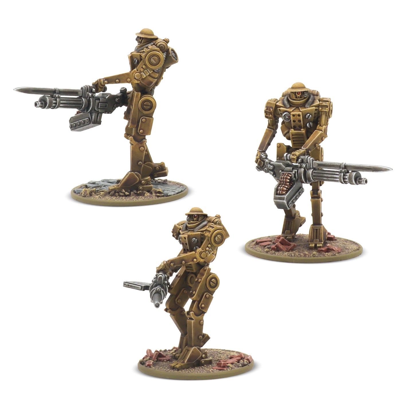 British Mk II Heavy Automated Infantry miniatures for Konflikt '47