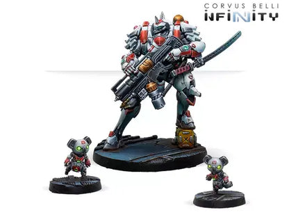 JSA O-Yoroi Kidobutai, a large TAG miniature for Infinity the Game. Available at Charon Games NZ.