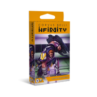 Front packaging for the Infinity ALEPH Optimate Agent Maximus miniature box.