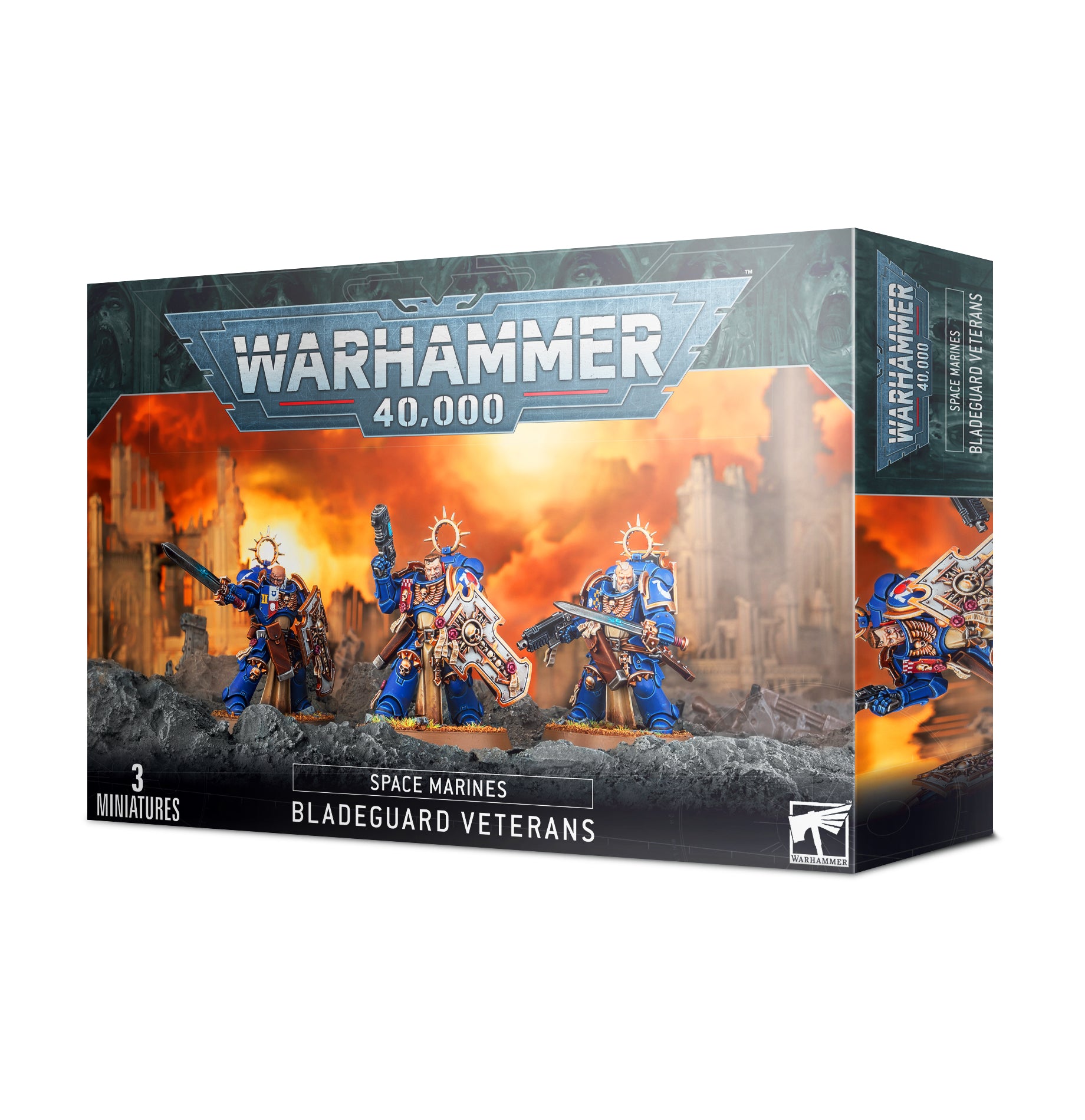 Space Marines Bladeguard Veterans Box Art | Charon Games CHCH NZ