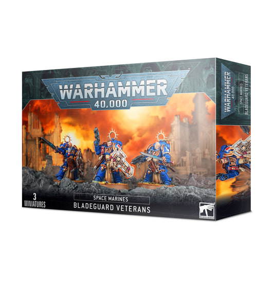 Space Marines Bladeguard Veterans Box Art | Charon Games CHCH NZ