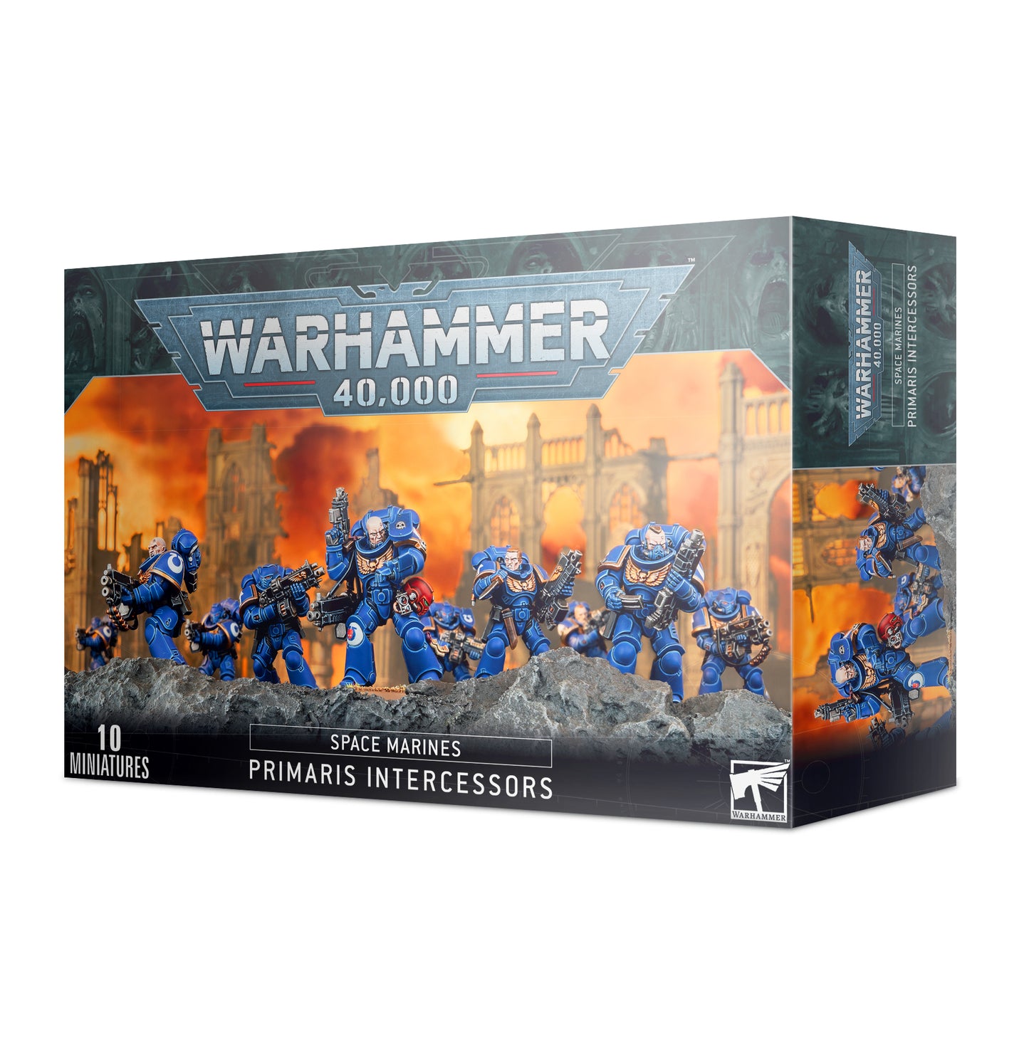Space Marines Primaris Intercessors box art. Christchurch, NZ.