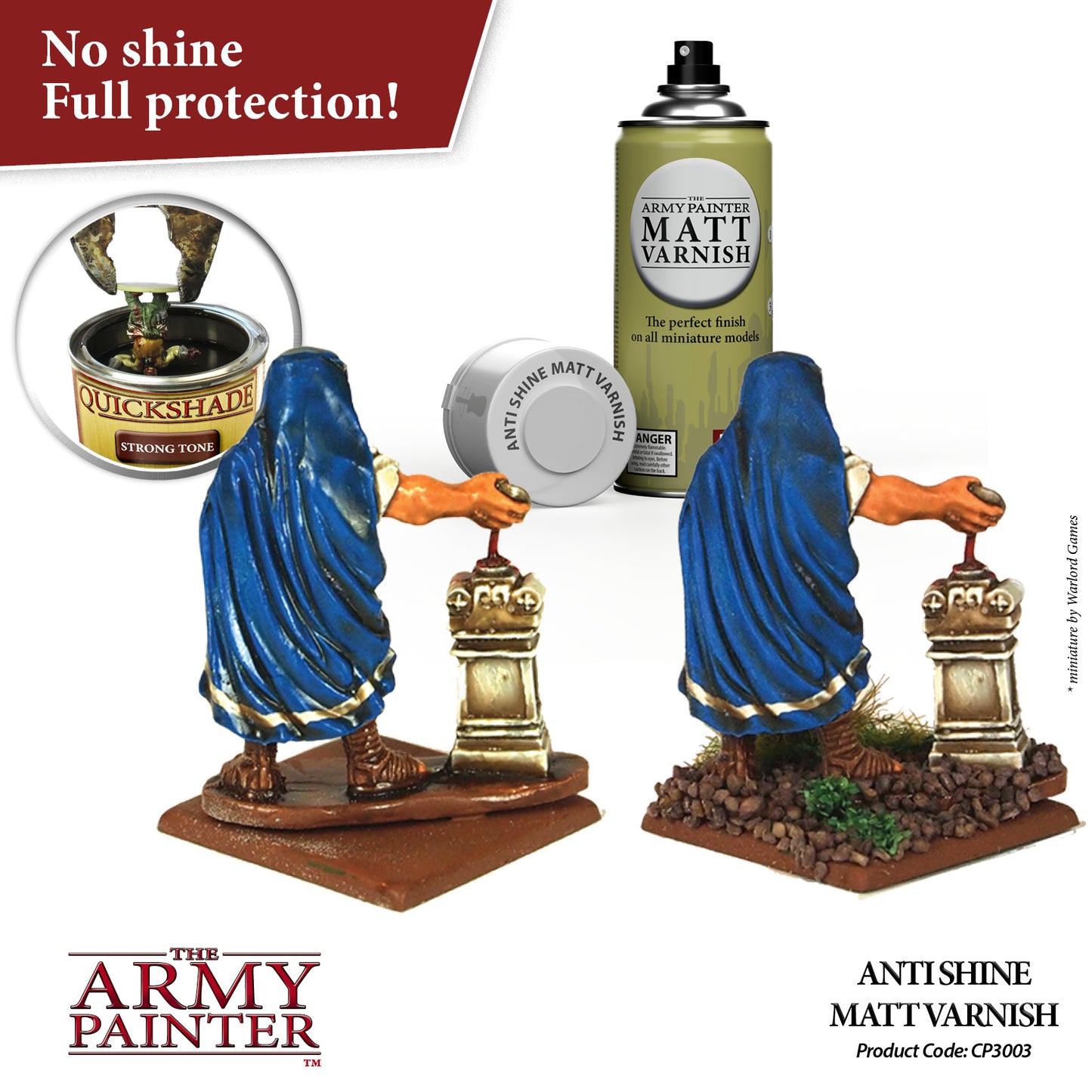 The Army Painter Base Primer: Anti-Shine, Matte Varnish