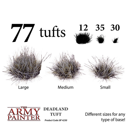 Deadland tuft set by The Army Painter with different size options on a white background.