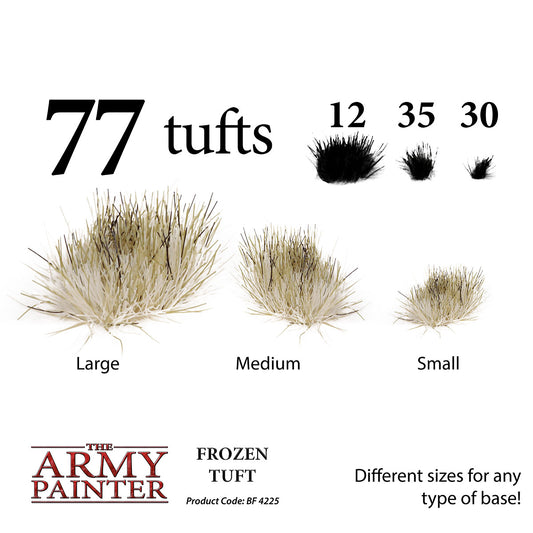 Product description of 'Frozen Tuft' by The Army Painter with different size options.