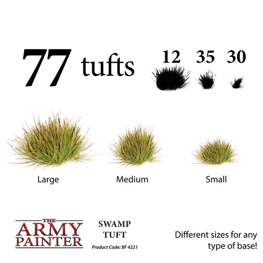The Army Painter Swamp Tuft product with different size options on a white background