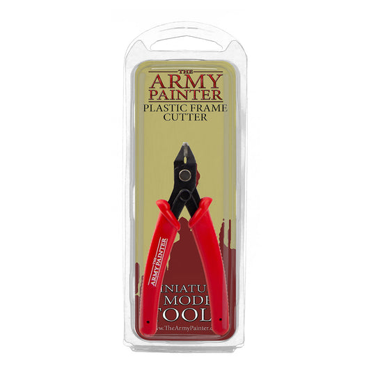 A blister pack containing The Army Painter Plastic Frame Cutter, showing the red-handled sprue clippers.