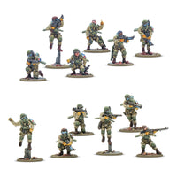 Plastic United States Firefly jump infantry miniatures with repulsorlift packs