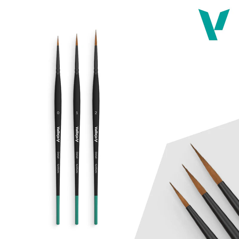 Vallejo: Brush Set: Detail Design Set (Sizes 0, 1 & 2)