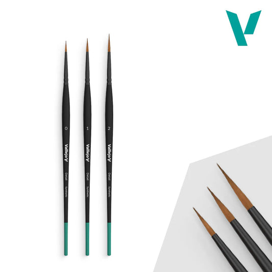 Vallejo: Brush Set: Detail Design Set (Sizes 0, 1 & 2)