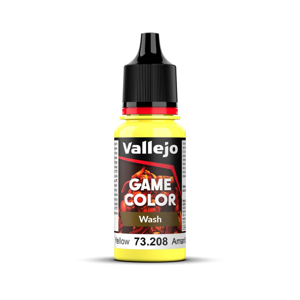 Vallejo Game Color: Wash: Yellow (18ml)