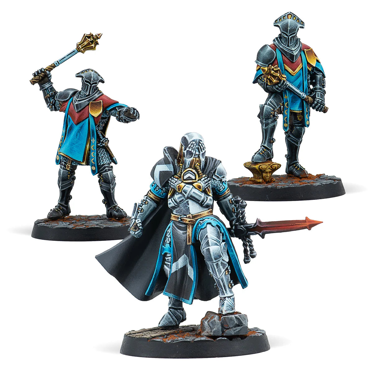 A group shot of the three painted Feudom miniatures from the Beyond The Song of the Dormant expansion.
