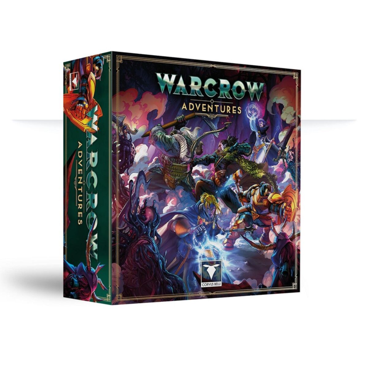 Front box cover art packaging for the Warcrow Adventures Core Box.