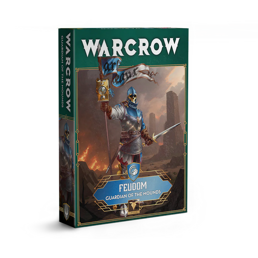 The box for the Warcrow Feudom Guardians of the Mounds miniatures.