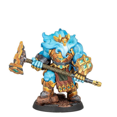 Fully painted Waljan, the Last of the First spirit miniature displayed on a tactical scenic base.