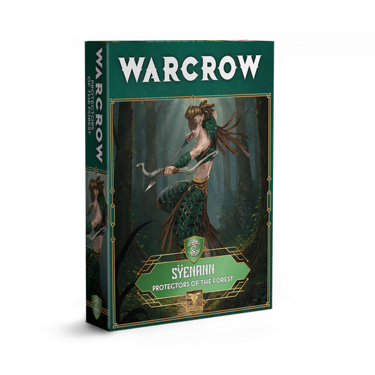 The box for the Warcrow Syenann Protectors of the Forest miniatures.