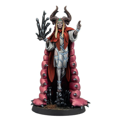 Fully painted Gitmalu, the Perfect One miniature displayed on a tactical scenic base.