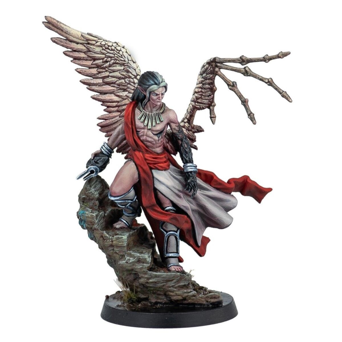 Fully painted Samara Dithean, Divergent miniature posed on a tactical scenic base.