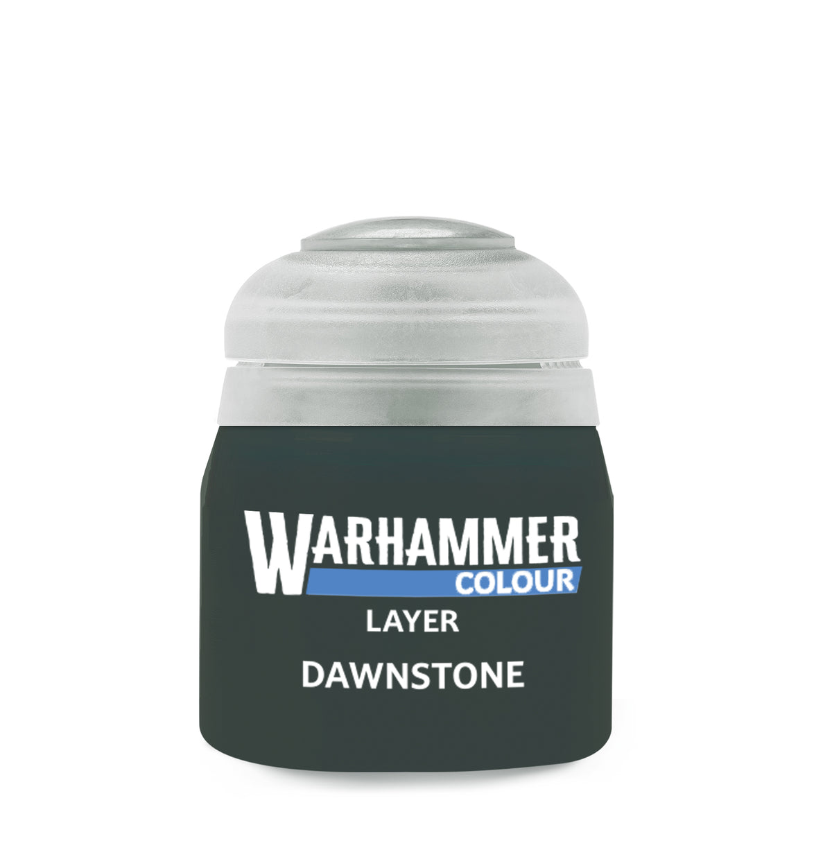 The official retail product paint pot for Warhammer Colour: Dawnstone.
