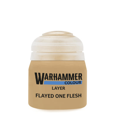 The official retail product paint pot for Warhammer Colour: Flayed One Flesh.