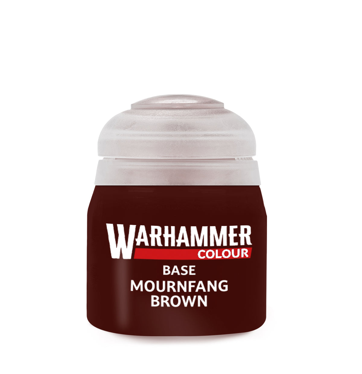 The official retail product paint pot for Warhammer Colour: Mournfang Brown.
