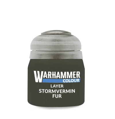 The official retail product paint pot for Warhammer Colour: Stormvermin Fur.