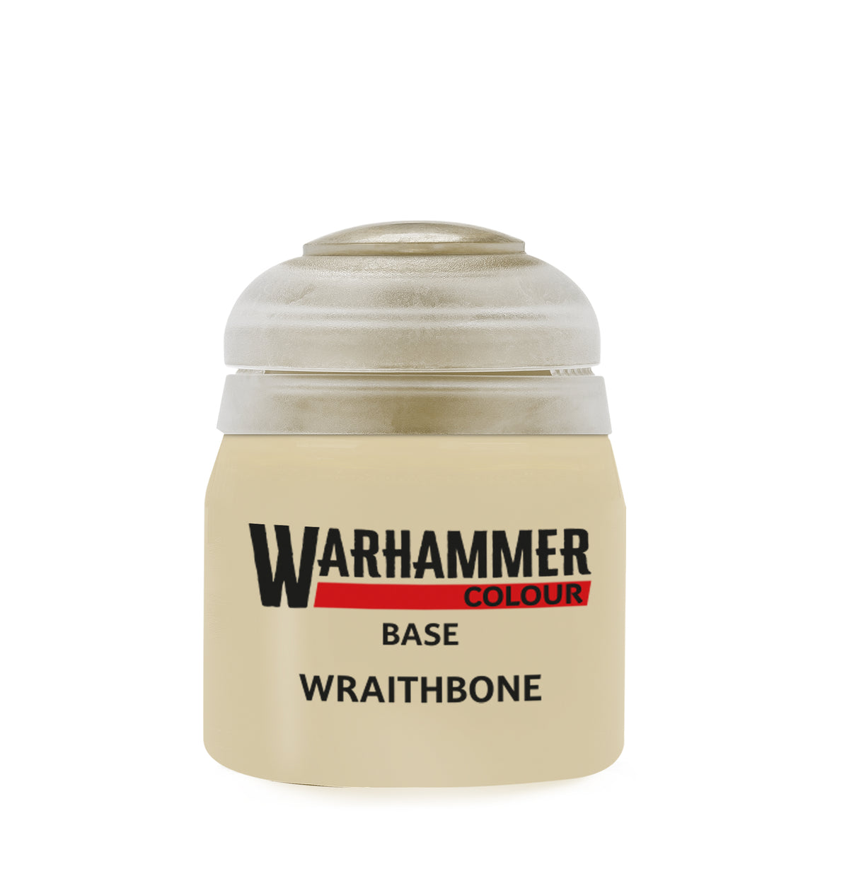 The official retail product paint pot for Warhammer Colour: Wraithbone.