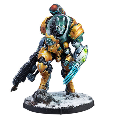Essentials Yu Jing Blue Wolf Mongol Cavalry TAG Pack, showing the agile yellow and blue TAG in a dynamic pose.