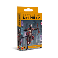 Front box art packaging for the Infinity Yu Jing Ninjas (MULTI Sniper/Hacker) set.